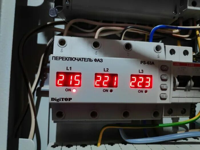 переключатель фаз digitop. переключатель фаз digitop. переключатель фаз digitop ps-63a. автоматический переключатель фаз ps-63a. реле напряжения digitop vp-3f63a.