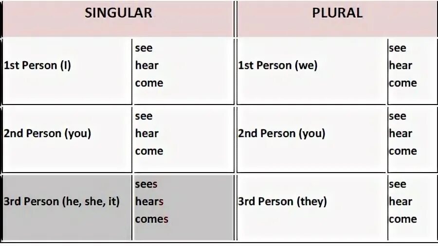 Writ the third person singular. Singular plural person. Person plural form. Third person plural. Singular and plural verbs.