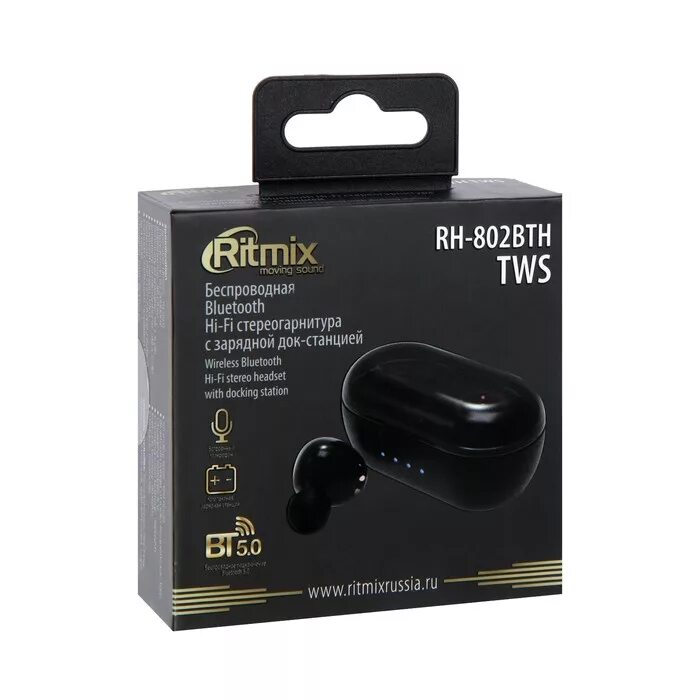 Tws bth. Беспроводные наушники Ritmix rh-802bth. Гарнитура Ritmix rh-802bth TWS Black, Bluetooth 5.0 (1/80). Беспроводные наушники rh-802bth TWS. Гарнитура Ritmix rh-802bth TWS, Bluetooth, вкладыши, белый [80000666].