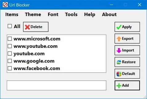 Url block