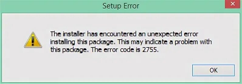 The application encountered an error
