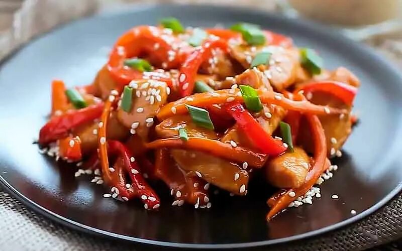 Курица в соусе терияки с овощами рецепт