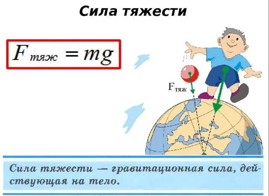 Сила тяжести. Сила тяжести физика. Сила тяжести схема. Сила тяжести примеры.