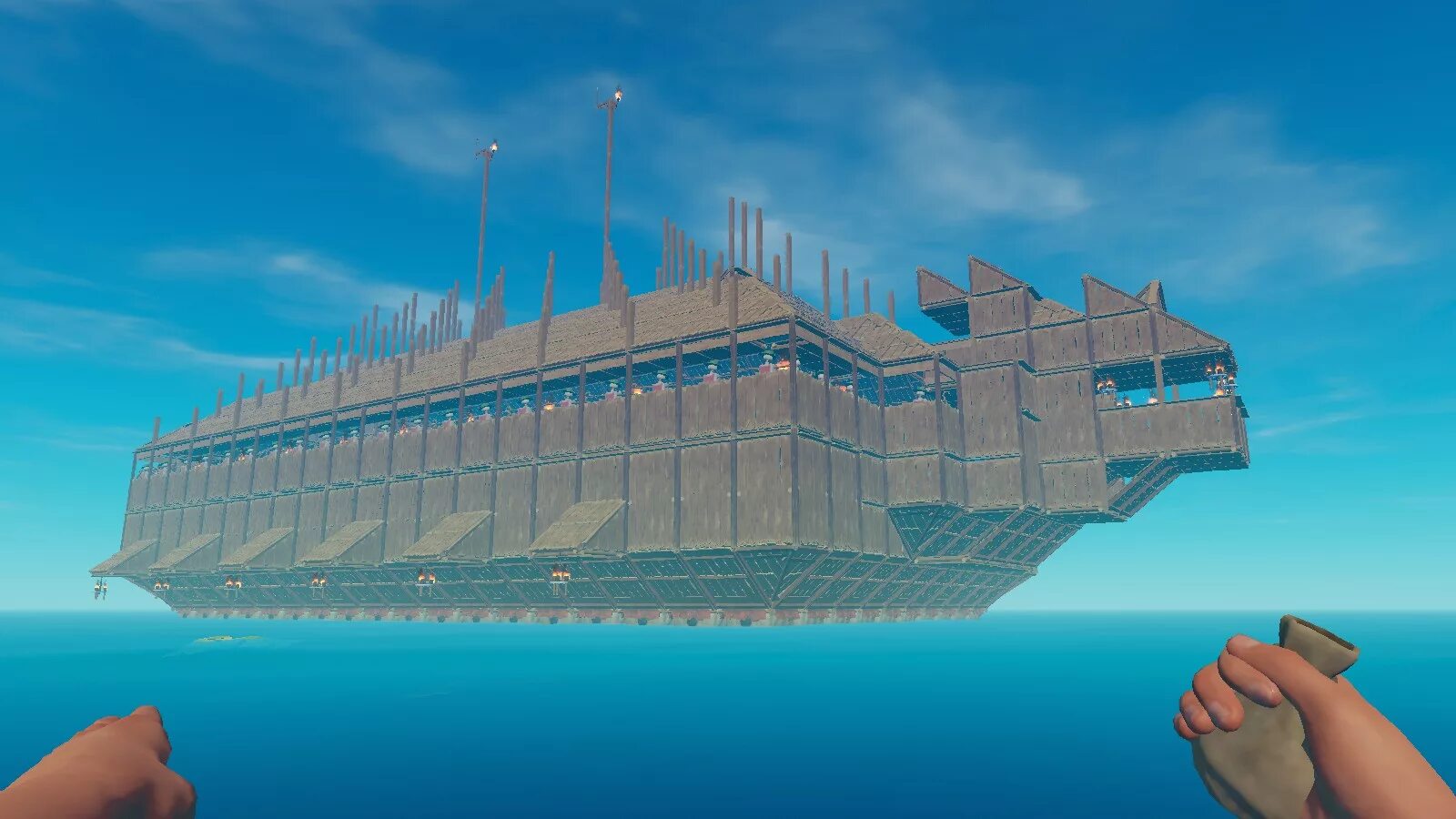 Raft постройка корабля. Raft красивые постройки. Большой корабль в рафт. Плоты в рафт. Игра рафт плот корабль.