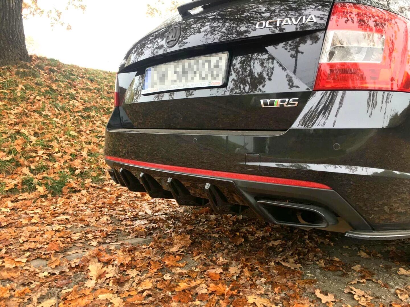 Skoda octavia rs a7 бампера. Диффузор Octavia a7 RS. Диффузор Skoda Octavia a7. Накладки Skoda Octavia a7 RS.