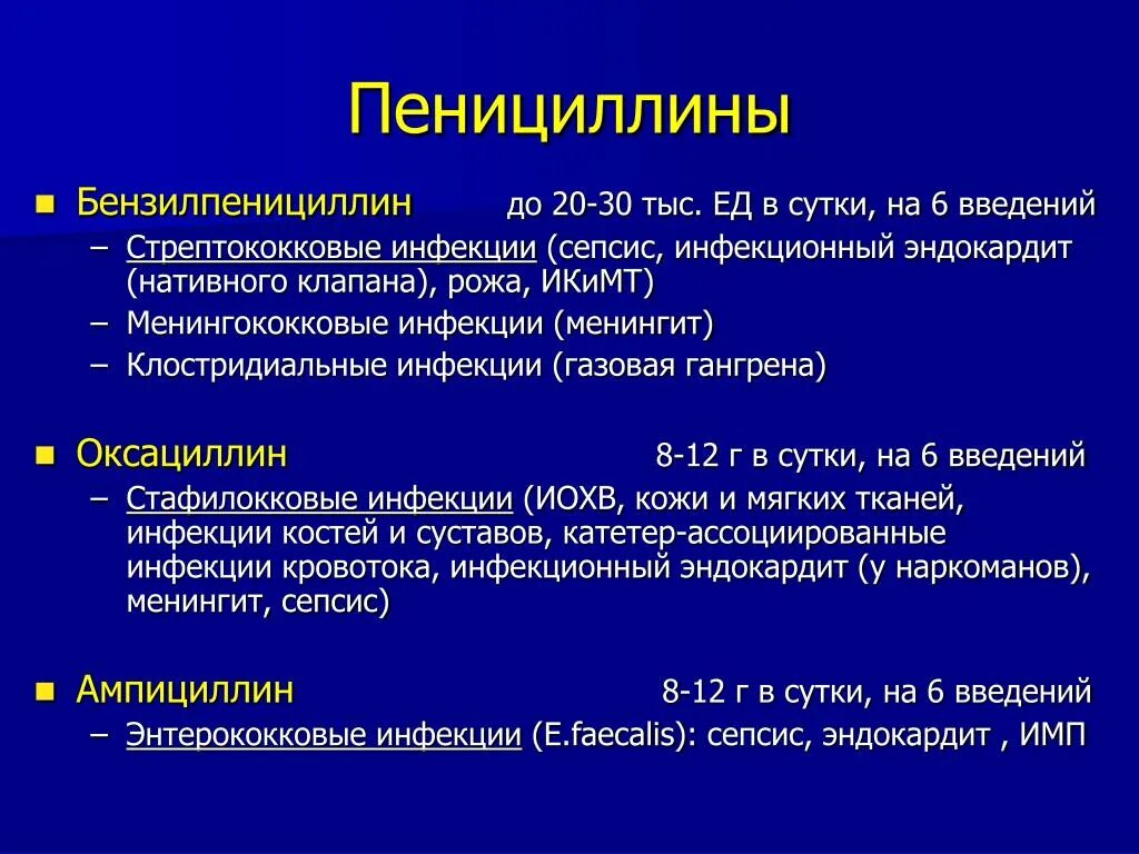 Антибиотикотерапия стрептококковой инфекции. Введение антибиотиков при сепсисе. Введение бензилпенициллина. Антибактериальная терапия при стрептококковой инфекции. Пенициллин 6