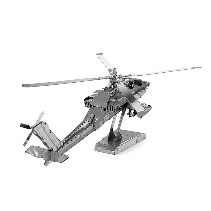 Пазл 3d металлический вертолет Apache ан64 z-21108. Металлические модели вертолетов. Моделька вертолета железная. 3д пазл вертолет. Сборные модели из металла