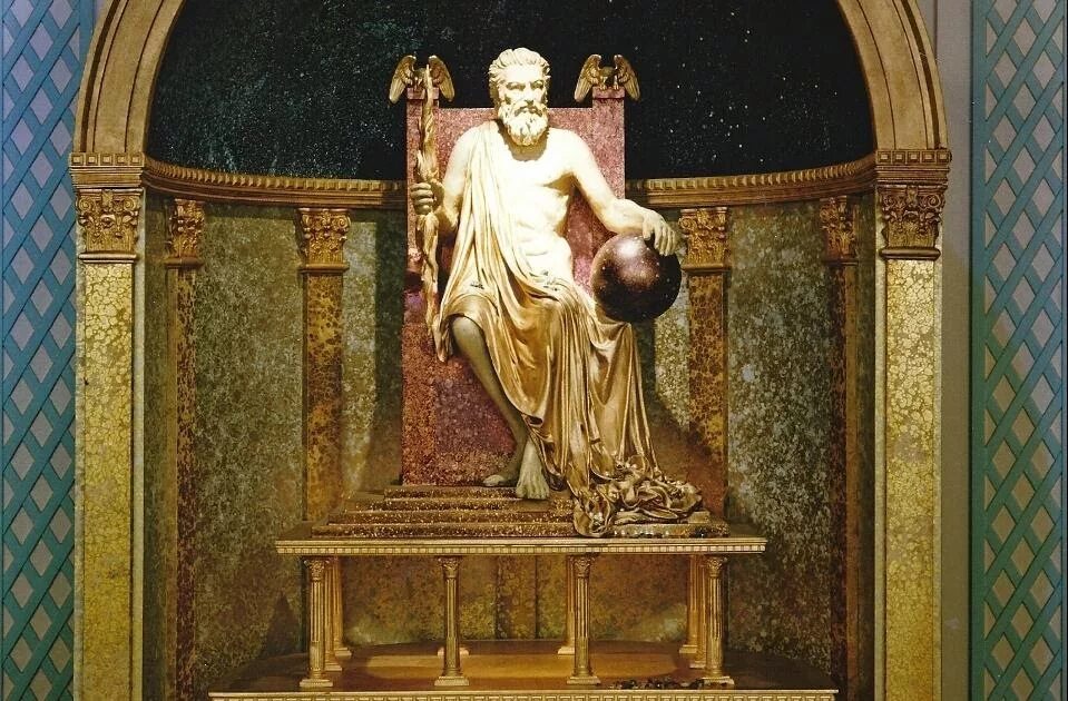 7 Чудес света статуя Зевса в Олимпии. Олимпия статуя Зевса. Статуя Зевса в Олимпии сейчас. Зевс Фидия чудо света.
