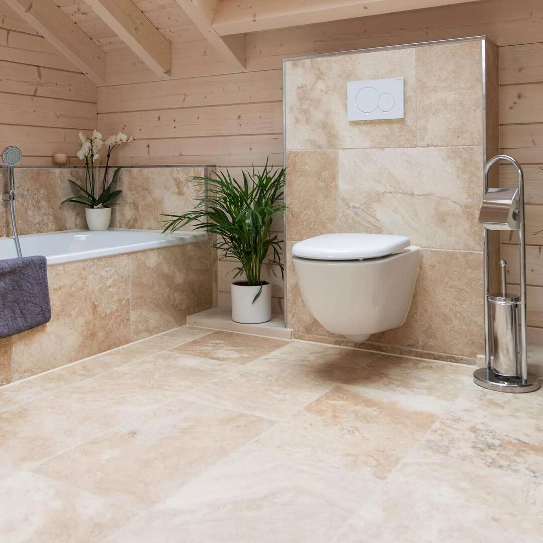 Natural stone flooring
