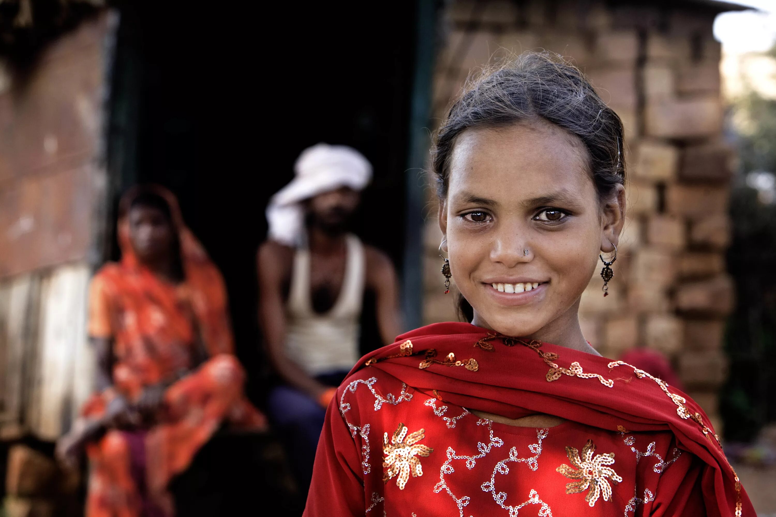 Индиа Муллен. Тамильские девушки. Indian woman. Village women
