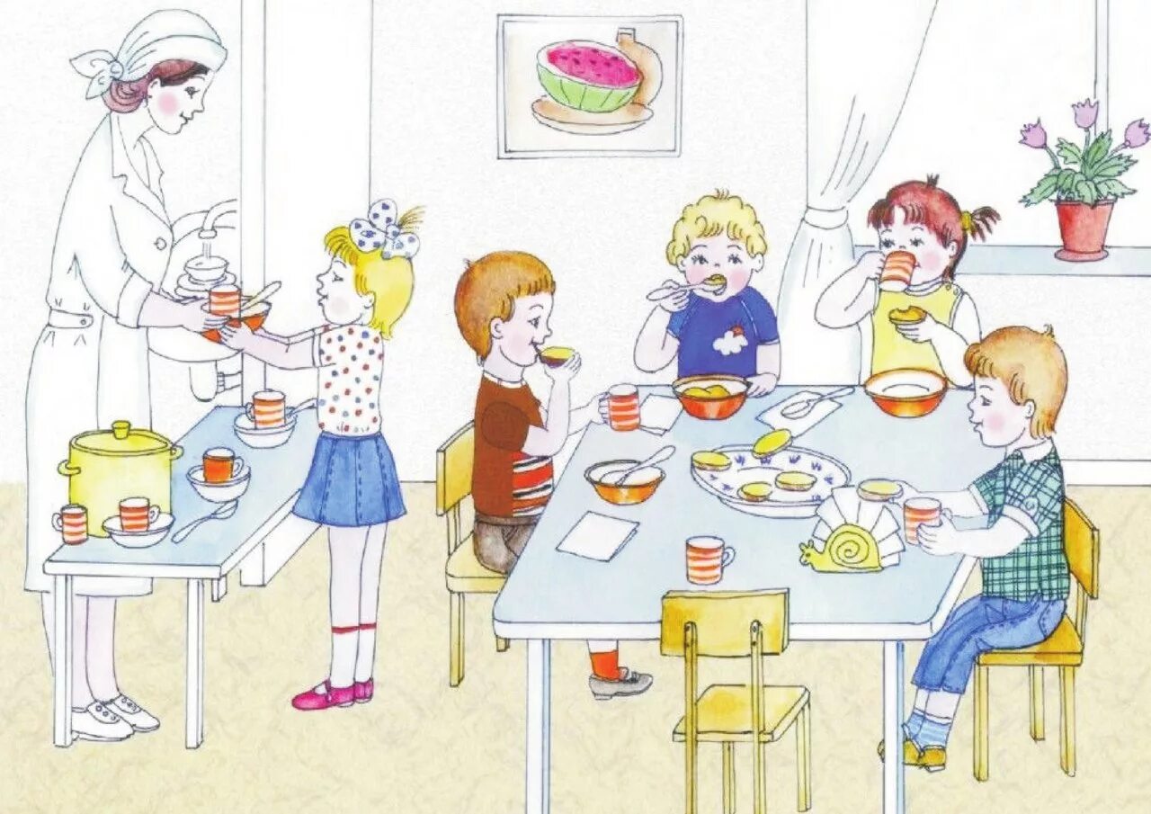 Помоги маме накрыть на стол окружающий. Сюжетные картинки. Дети обедают в детском саду. Сюжетные картины для детей. Дети накрывают на стол в детском саду.