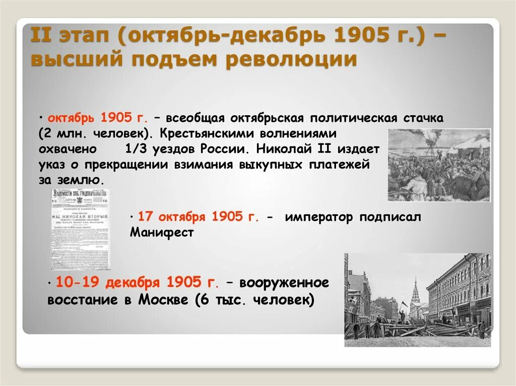 Второй этап революции: октябрь-декабрь 1905. Революция 2 этап октябрь декабрь 1905 год пик революции. 2 Этап революция октябрь декабрь 1905г высший подъем революции схема. 2 Этап революции октябрь декабрь 1905. Этапы революции на дальнем востоке