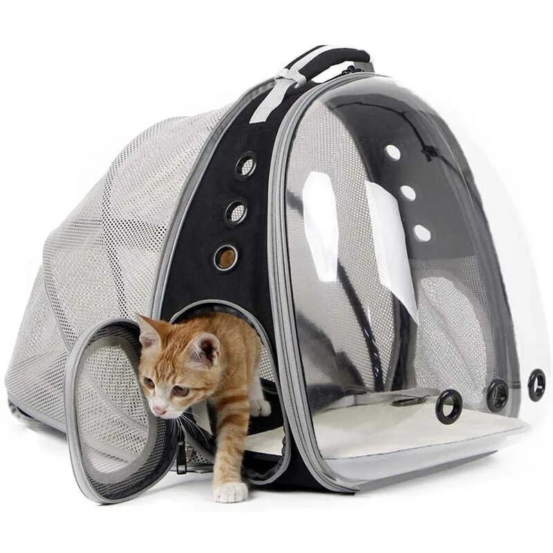 Рюкзак-палатка для переноски животных Petsy transparent. Переноска Cat Carrier. Рюкзак для переноски животных ZDK Petsy transparent (черный). Рюкзак Pet Carrier. Купить рюкзак переноску для кошек