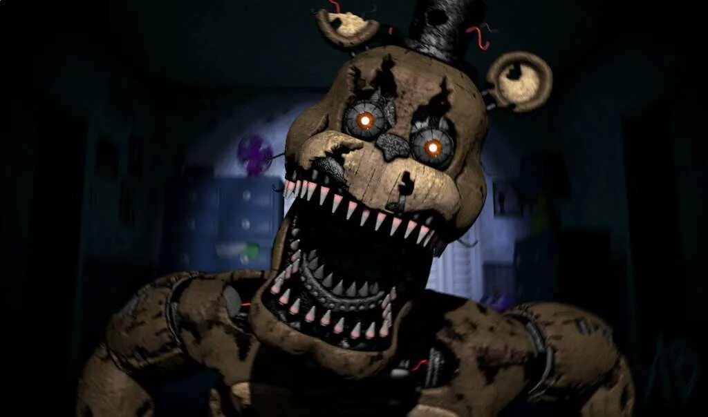 Кошмарный Фредди 4 часть. FNAF кошмарный Фредди. Включи страшного фредди