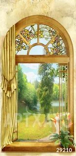 Фреска на окнах