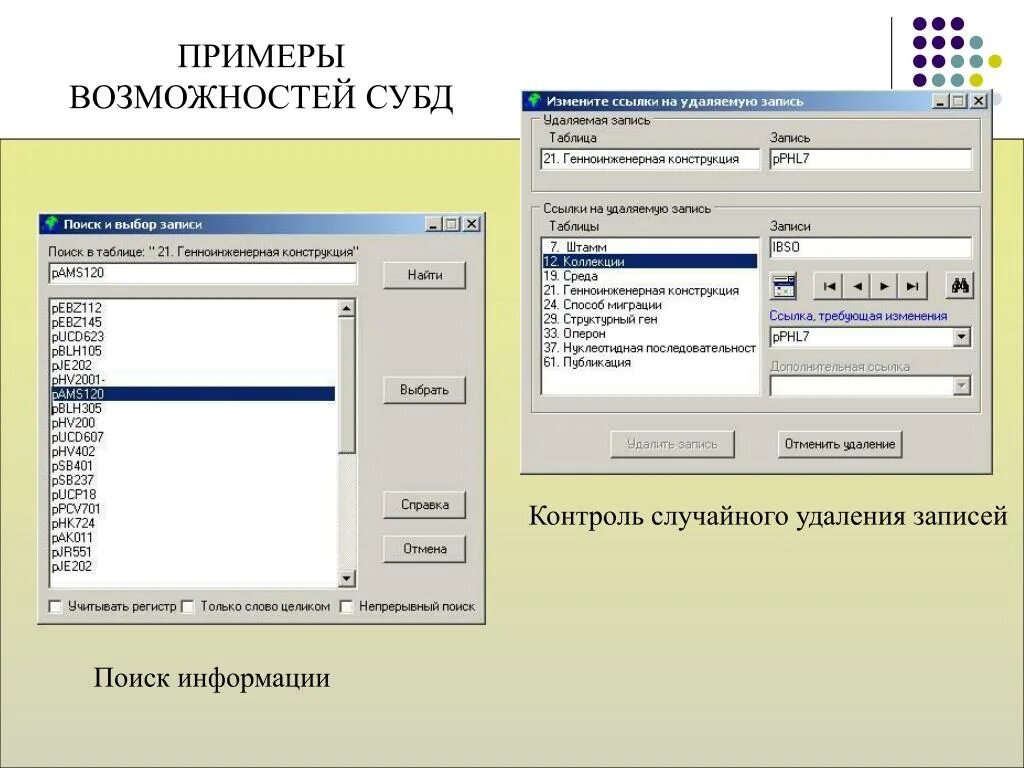 Приложение для управления базами данных. СУБД примеры. Системы управления базами данных СУБД примеры. СУБД примеры программ. Примет системы управления БД.