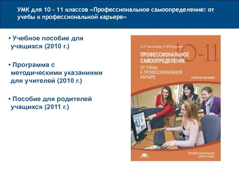 Пособия по профориентации. Умк по профориентации школьников.