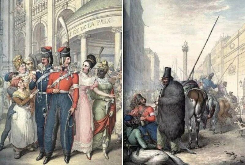 Взятие Парижа 1814. Русская армия в Париже 1814.