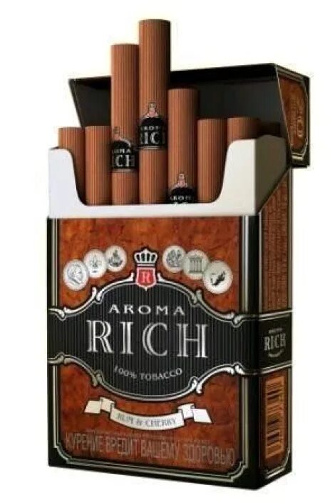 Купить коричневые сигареты. Сигариллы Aroma Rich. Сигареты Aroma Rich вкусы. Сигареты Арома Рич вишня. Арома Ричмонд сигареты.