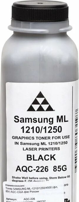 Тонер 1210. Тонер Samsung ml-1210/1250/4500 (фл, 85г) AQC AQC-226. Тонер универсальный для Samsung ml-1210. Тонер Samsung ml 1250. Samsung ml 1210 1250 тонер.