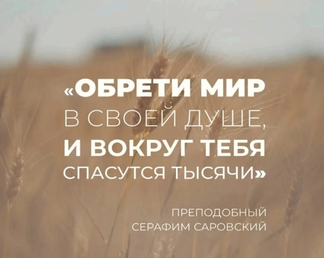 Спаситесь сами и тысячи спасутся вокруг тебя. Обрети мир в своей душе и вокруг тебя спасутся тысячи. И вокруг тебя спасутся тысячи. Обрети мир в своей душе.