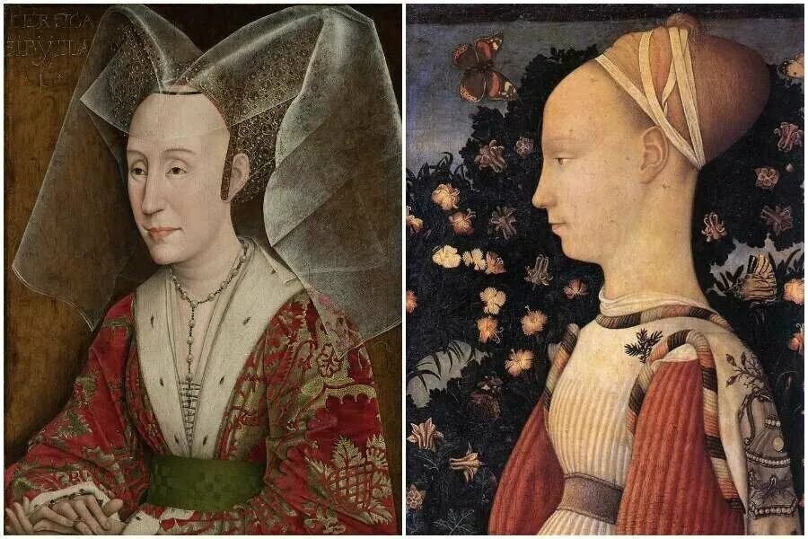 Средневековые прически женские. Идеал красоты в средневековье. Прически в средние века. Мода на выбритые лбы в средневековье. Настоящий возрождение