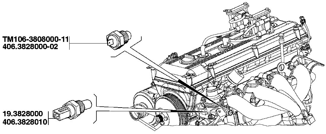 Датчик температуры на УАЗ Буханка 409 двигатель инжектор. Датчик температуры охлаждающей жидкости УАЗ Патриот 409. ЗМЗ 409 датчики расположение. Датчик температуры двигателя ЗМЗ 409 евро-3.