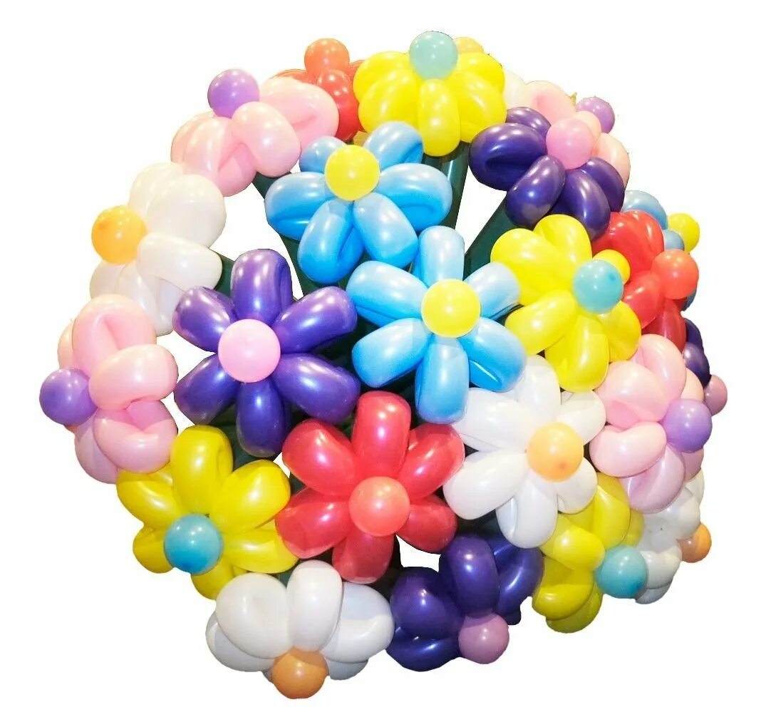 Шарики недорогие купить. Букет из шаров. Букет цветов из воздушных шаров. Букет из шаров "ромашки". Цветочки из шариков.