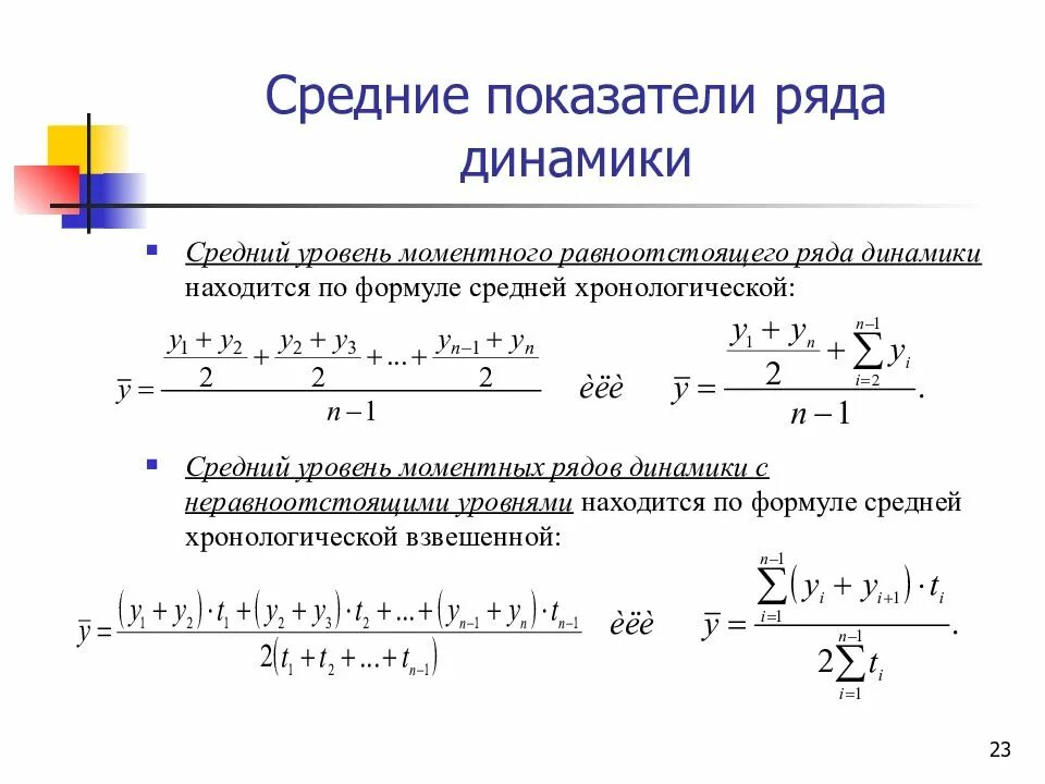 Значение рядов динамики. Значение рядов динамики