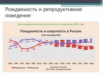Фертильность по годам