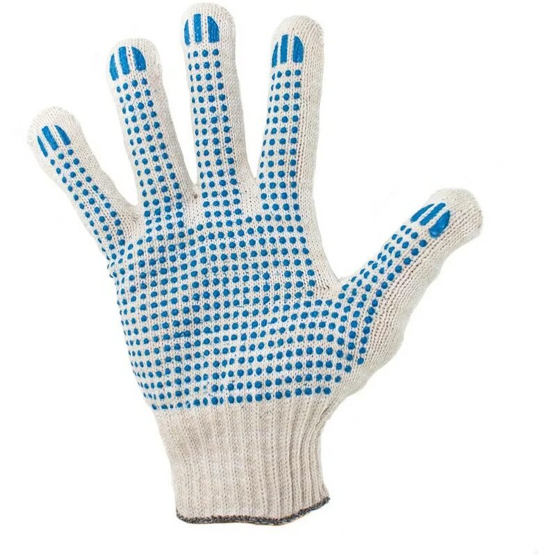 4х нит. Перчатки х/б 4нити пвх белые 10класс волна арт. 10кл 40-42гр. Перчатки рабочие арт 2205/4 монтажные. В белых хб.