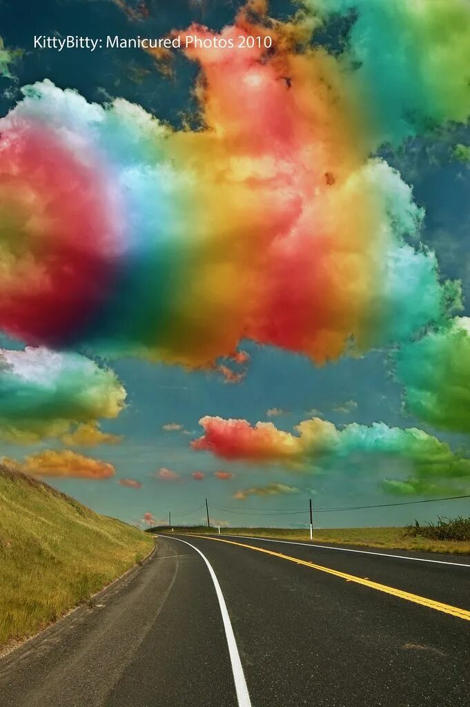 Радужная дорога. Радужные облака. Цвета радуги. Разноцветная Радуга. Our colorful