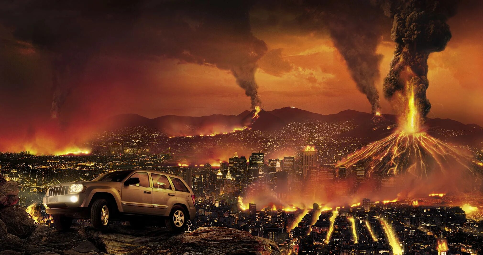 Крушение города. Стихийные катастрофы. Техногенные катастрофы. Извержение вулкана.