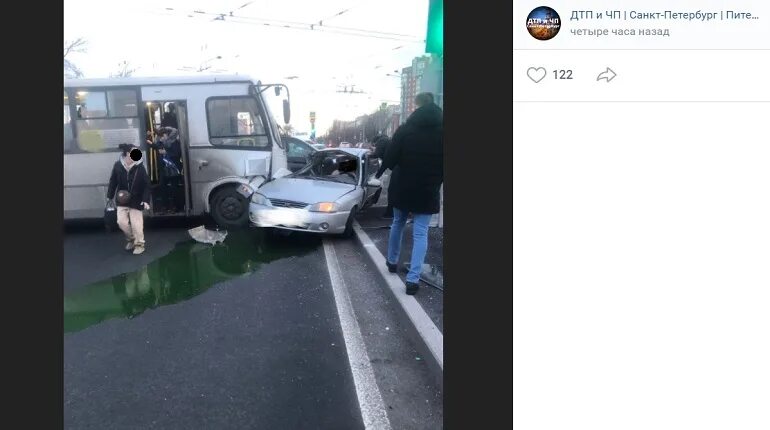 Трагедия в питере с автобусом видео