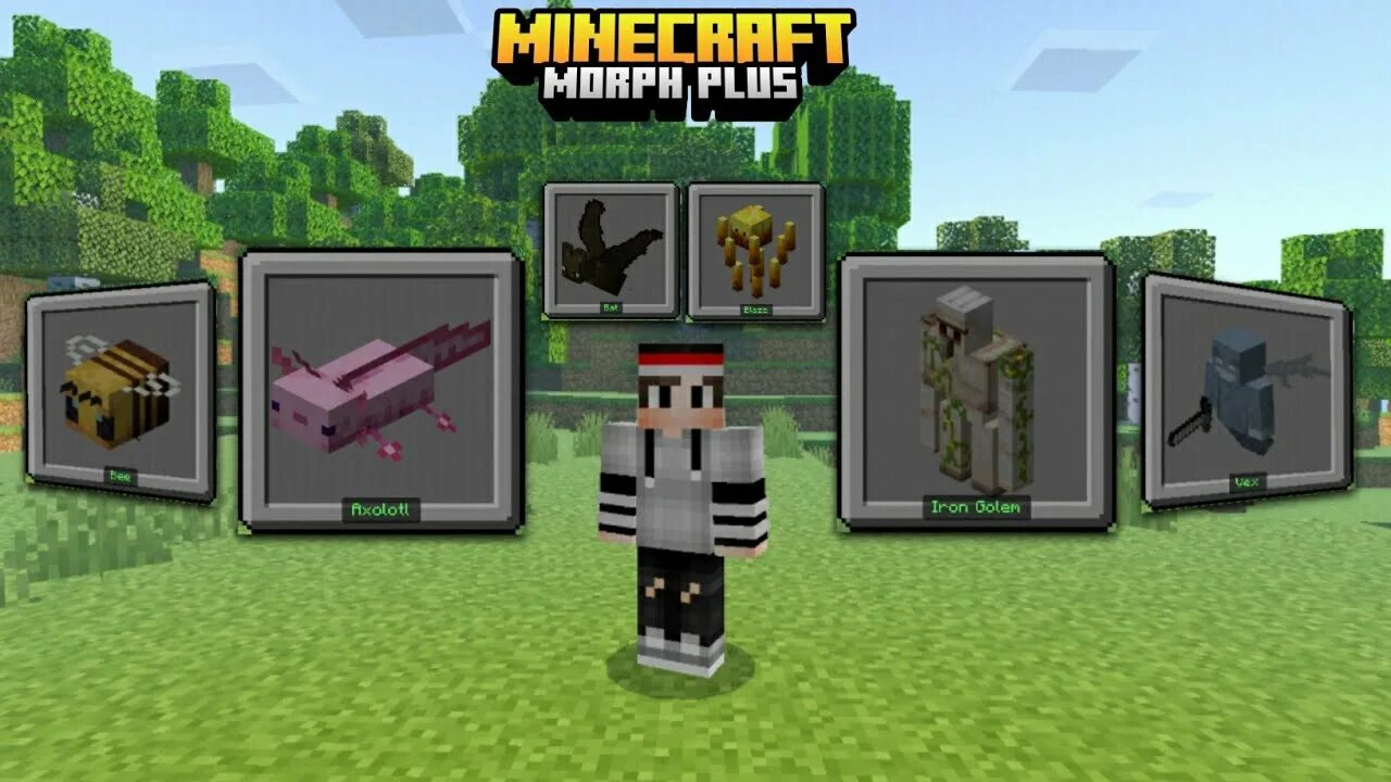 Morph plus. Minecraft pe morph plus v4 mid.