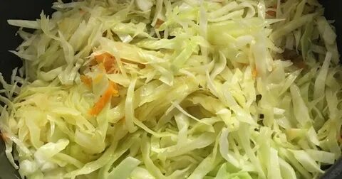 Капуста жареная на сливочном масле