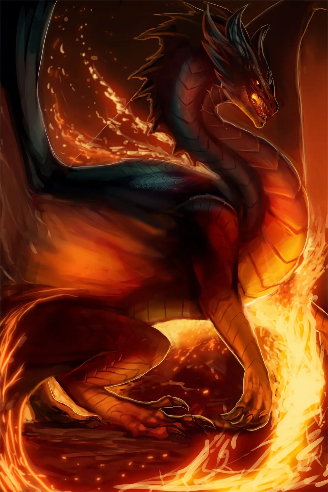 Дракон магмы. Аркат дракон огня. Красный огнедышащий дракон. Дракон в огне. Дракон темного пламени