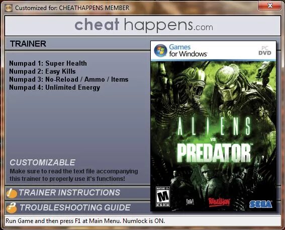 Трейнер alien predator. Aliens vs predator трейнер. чит коды чужой против хищника 2. программа для восстановления рабочего стола avp. код мв предэйтор.