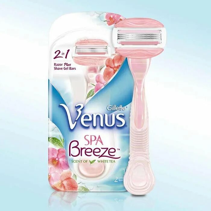 Женские станки купить. Бритва женская Venus Spa Breeze.