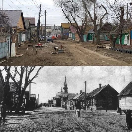 Какой год был сто лет назад. Астрахань 100 лет назад и сейчас. Астрахань 100 лет назад улица. Астрахань сейчас и в прошлом. Фото Астрахань сейчас и 100 лет назад.