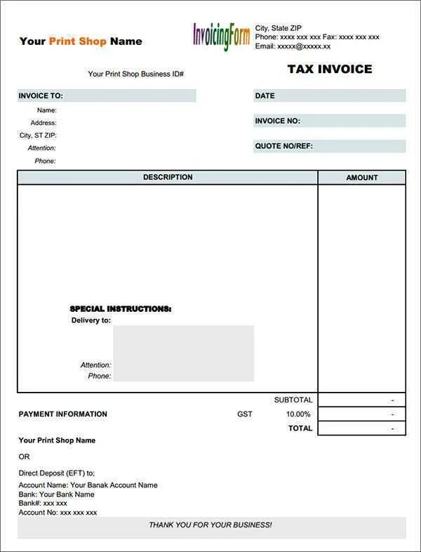 Print invoice. The invoice. invoice как выглядит. tax invoice. tax invoice образец.