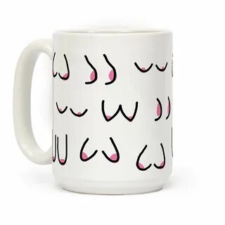 13.99. LookHUMAN Doodle Boobs White 15 Ounce Ceramic Coffee Mug. 