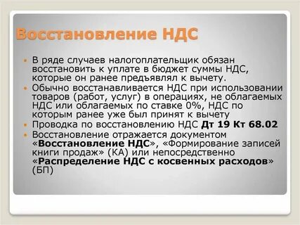 Продам документы ндс