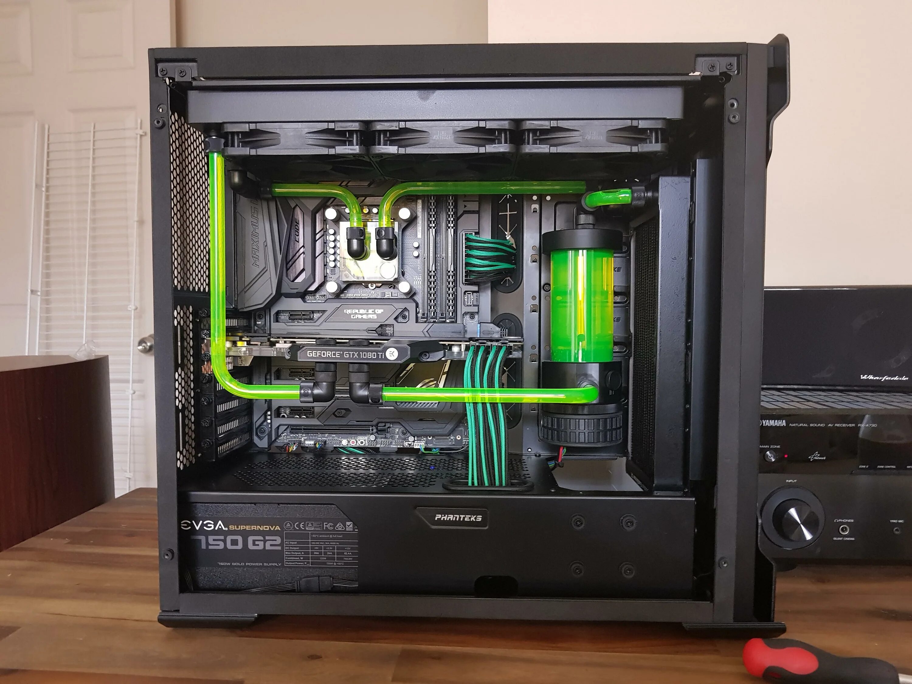 Phanteks nv7. Водянка для ПК. Watercooling PC. EKWB Custom loop.