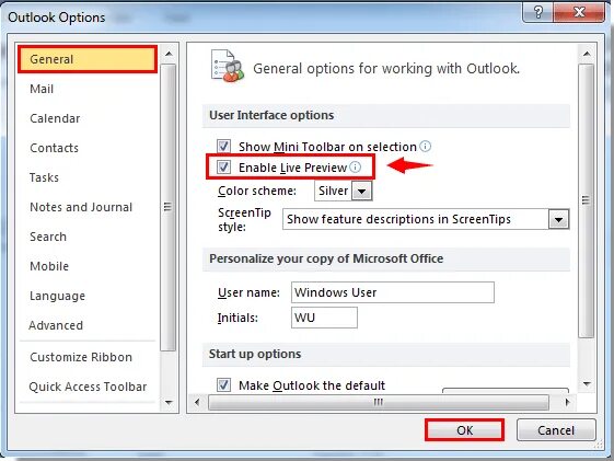 Как включить аутлук. Предпросмотр в аутлуке. Outlook окно предварительного просмотра. Как в аутлуке включить Предпросмотр сообщений. Outlook 2010 Интерфейс.