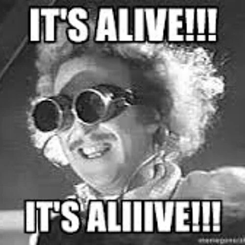 He is live. He is live