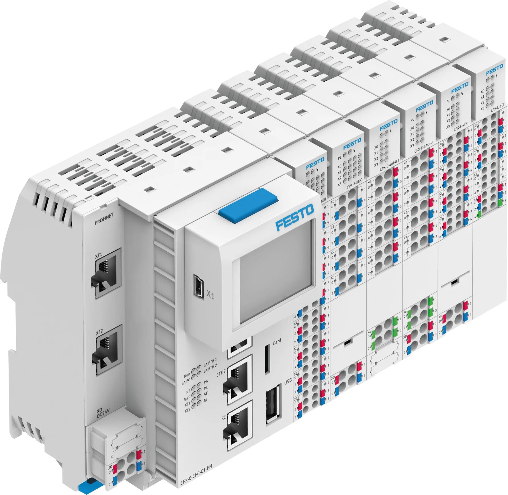 Программируемый контроллер автоматизации. Контроллер festo cpx. модульные контроллеры festo cpx. контроллер festo codesys v3. управление festo cpx-e-cec-c1.