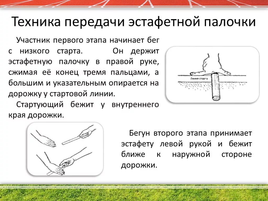 Эстафетный бег передача эстафетной палочки. Техника эстафетного бега передача палочки. Техника выполнения эстафетного бега кратко. Техника выполнения передачи эстафетной палочки кратко. Описать технику передачи эстафетной палочки.