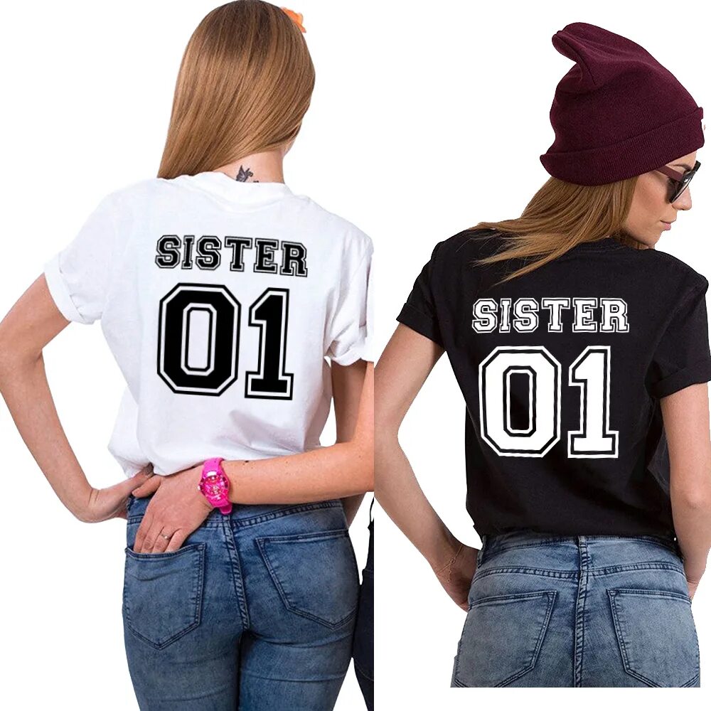 Футболка для сестры. Парные футболки для сестер. Sisters футболки. Надпись на футболку сестре. Номер сестренка