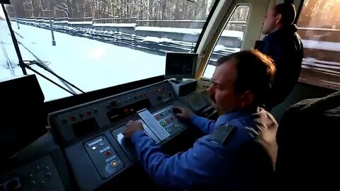 Видео из окна машиниста поезда